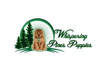 Whispering Pines Puppies logo with text 500x500